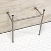 Fauceture Stainless Steel Console Sink Legs, Brushed Nickel VPB28148